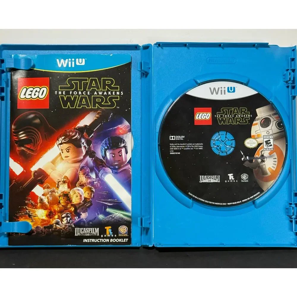 LEGO Star Wars Force Awakens Nintendo Wii U Complete Game CIB Tested
